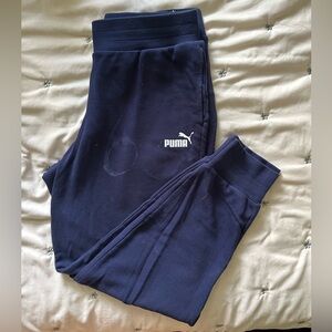 puma navy blue drawstring sweatpants